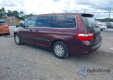 2007 Honda Odyssey Lx z USA, uszkodzony, nr VIN 5FNRL38217B011672